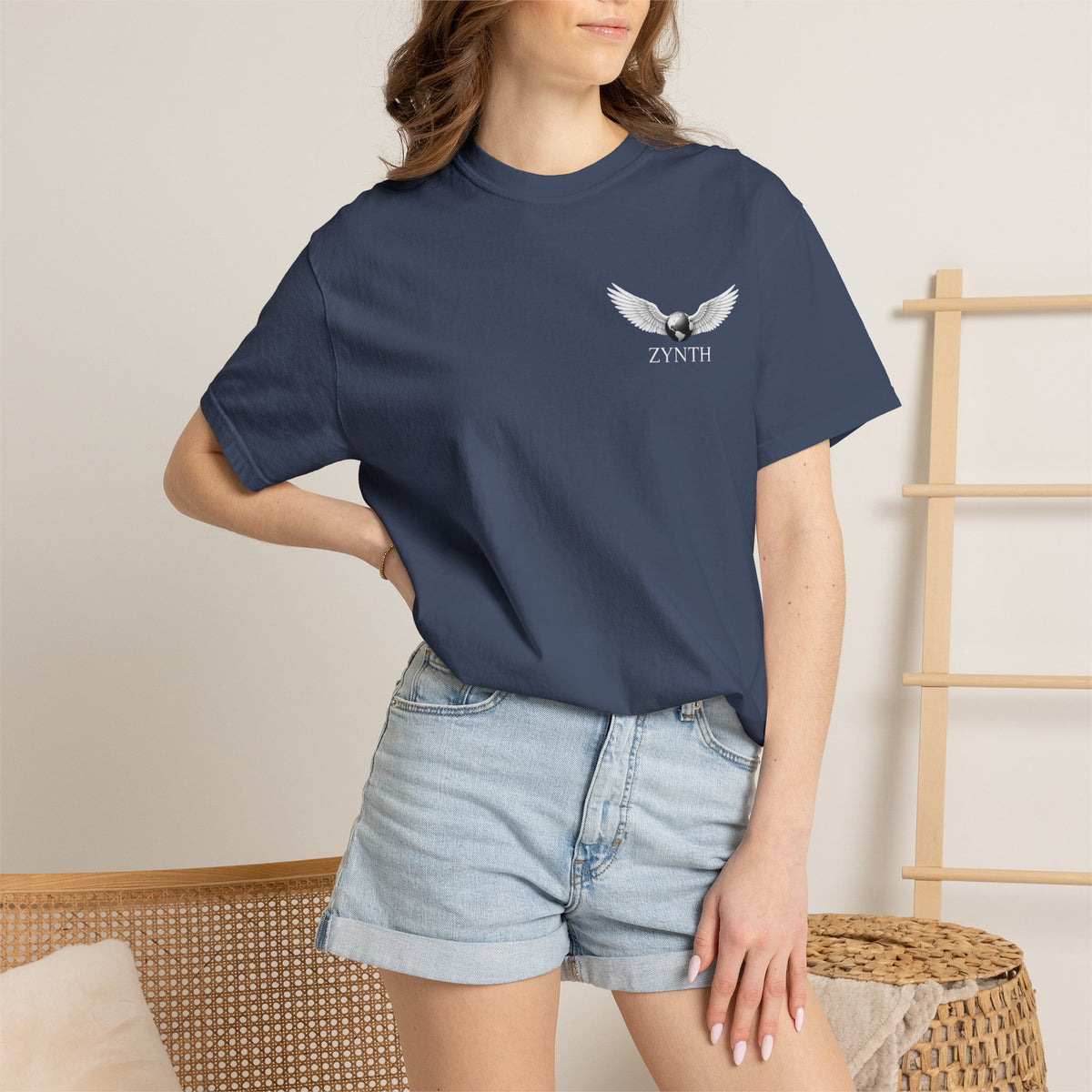 ZYNTH Wings Left Corner Tee