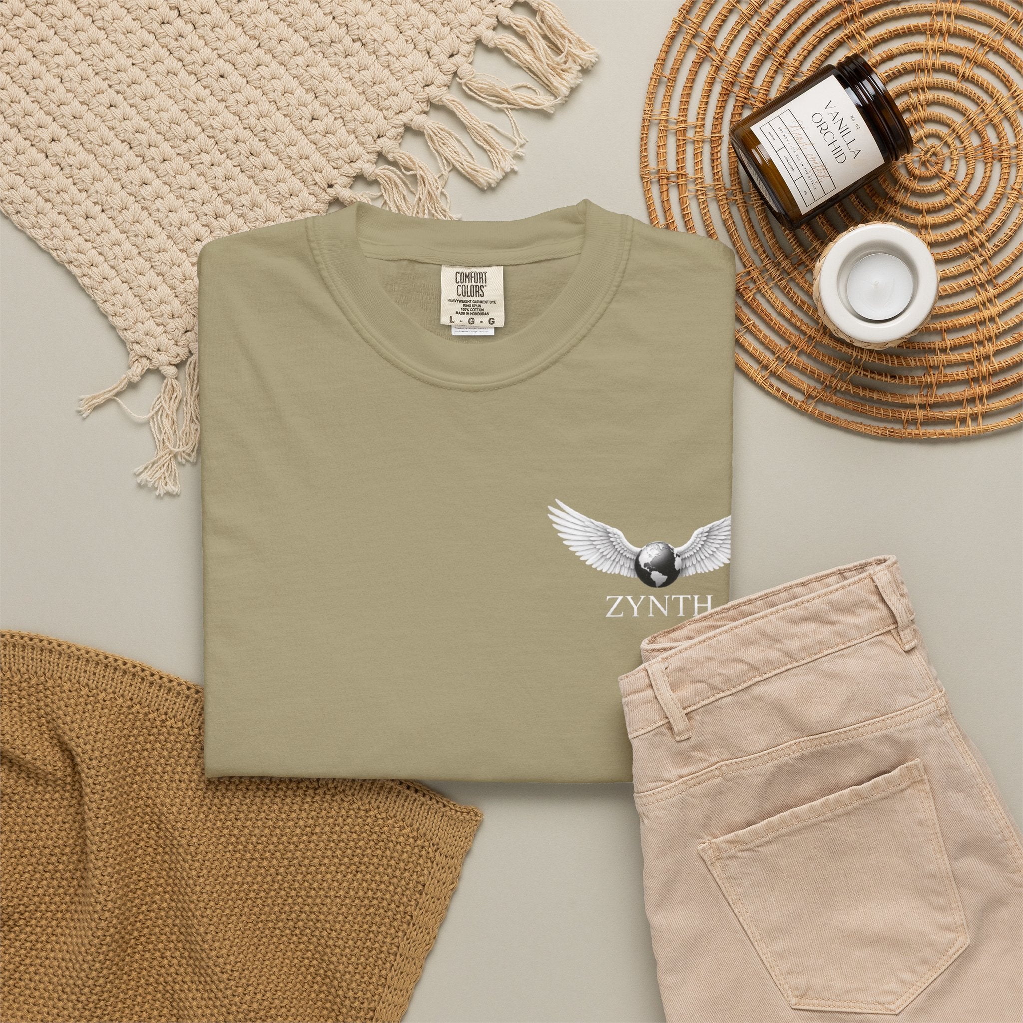 ZYNTH Wings Left Corner Tee